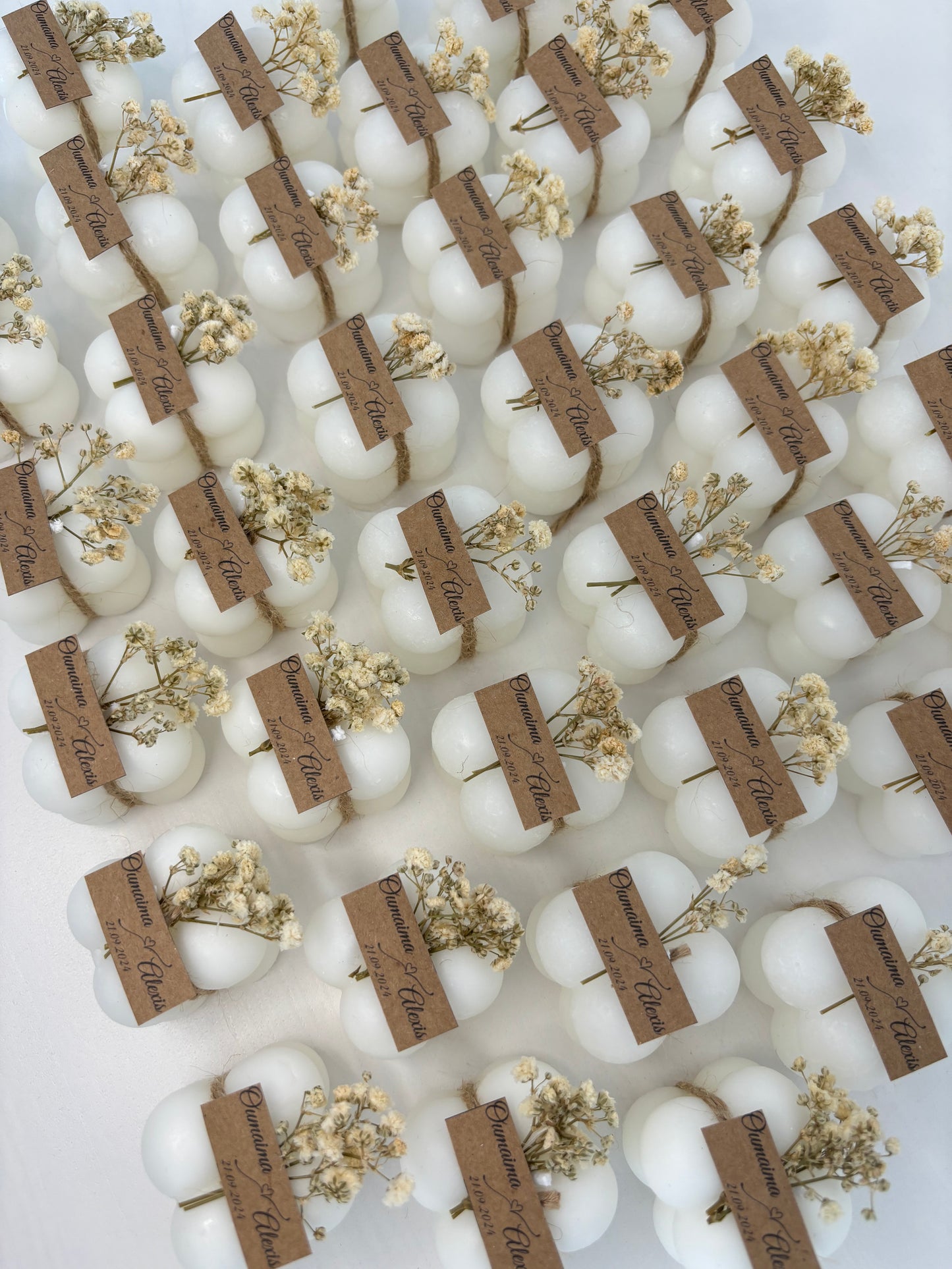 Bougie Bubble champêtre