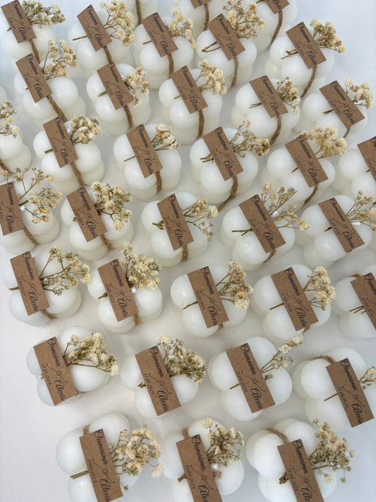 Bougie Bubble champêtre