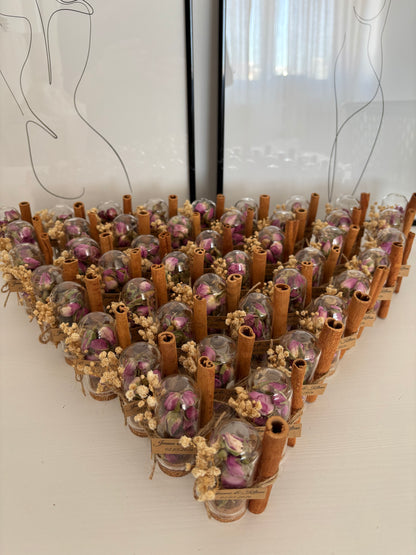 Fiole boutons de rose