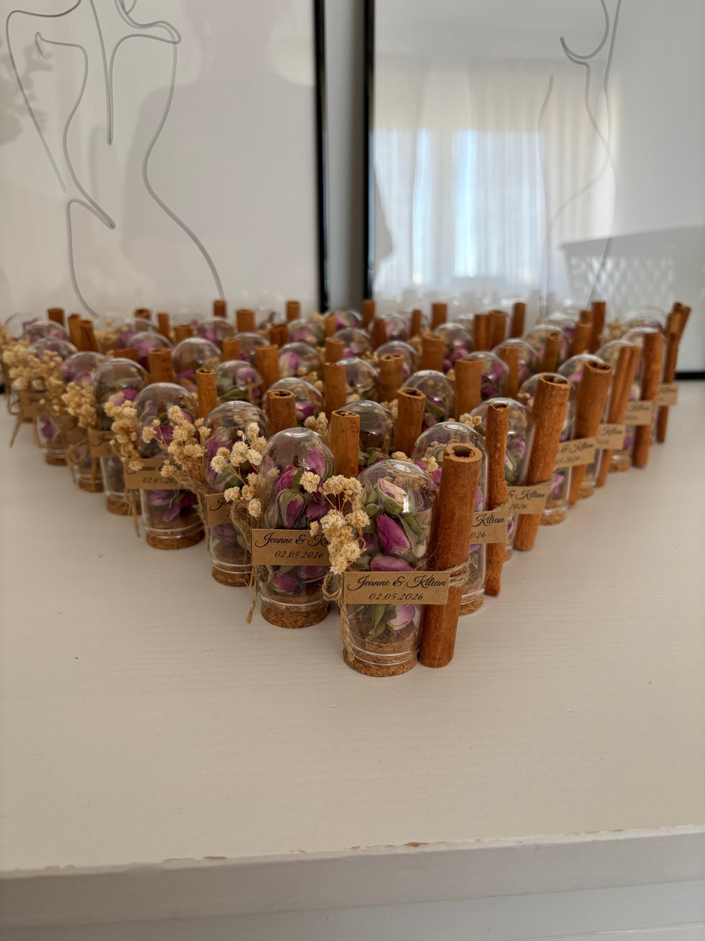 Fiole boutons de rose